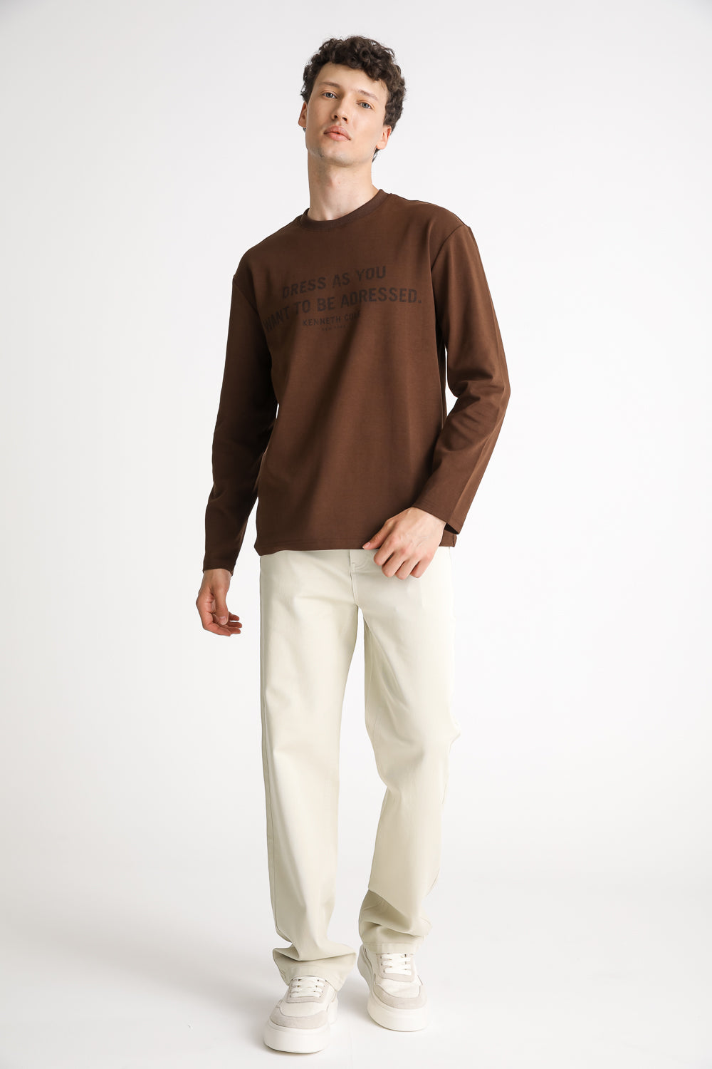 Graphic Cotton Long Sleeve T Shirt