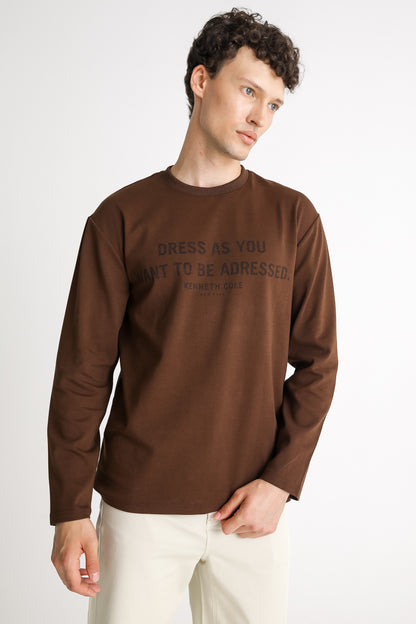 Graphic Cotton Long Sleeve T Shirt