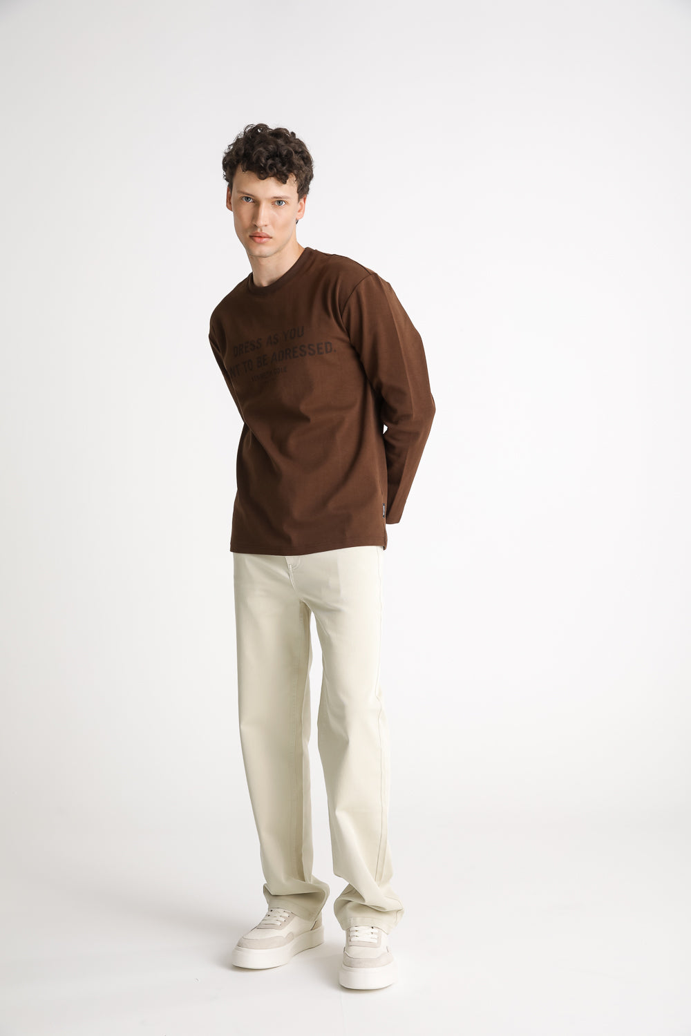 Graphic Cotton Long Sleeve T Shirt