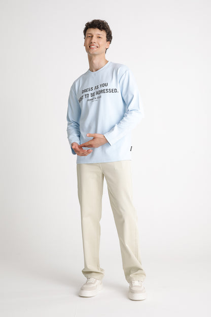 Graphic Cotton Long Sleeve T Shirt