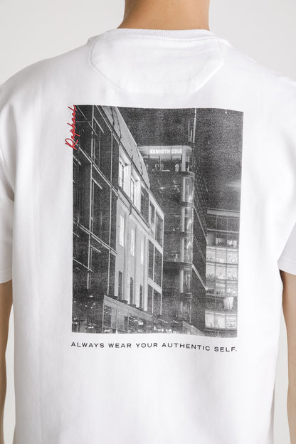 Back Print Cotton T Shirt