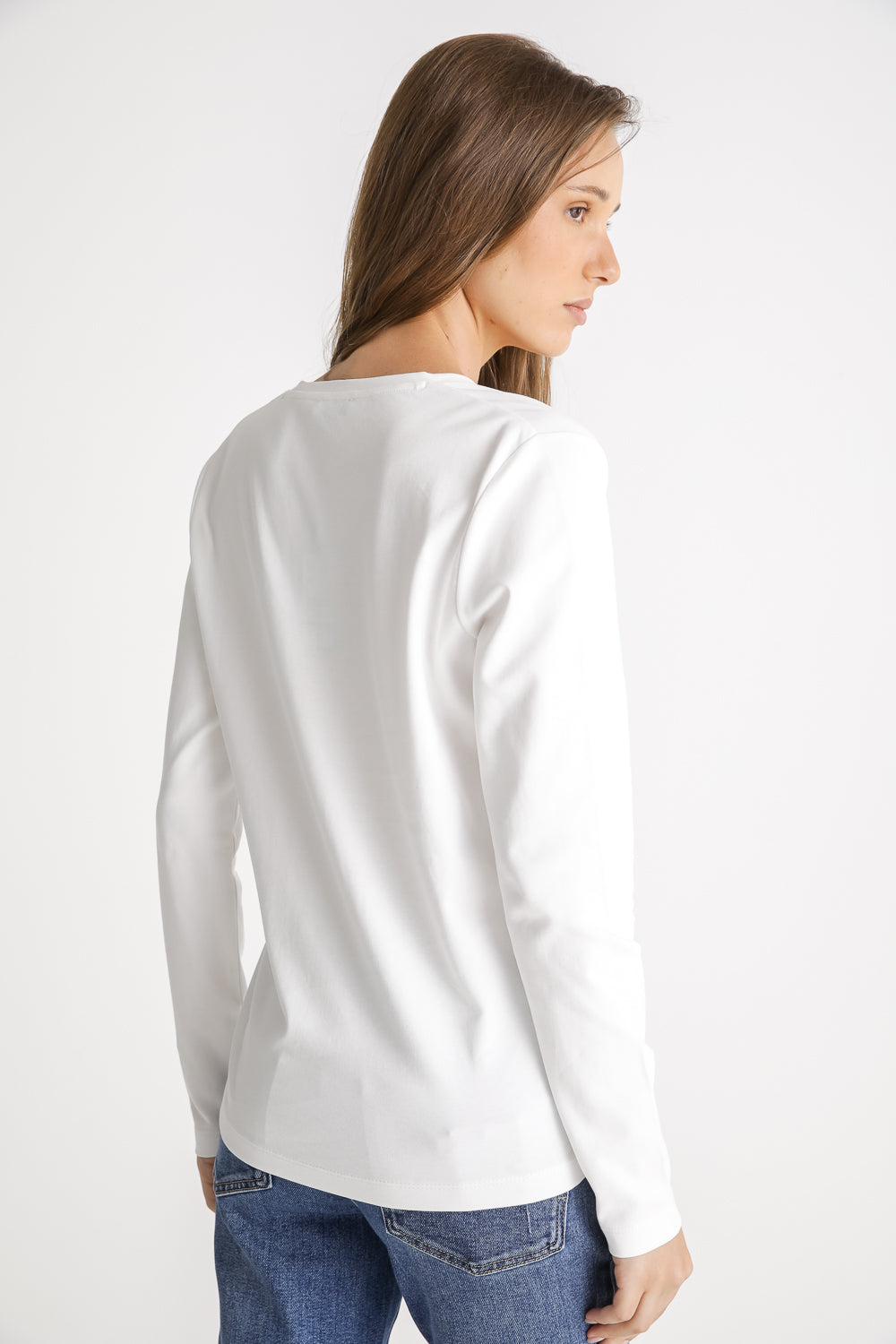 V Neck Cotton T Shirt