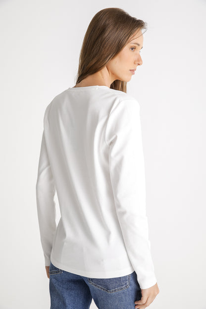 V Neck Cotton T Shirt