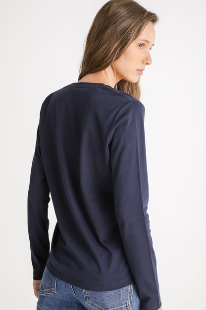 V Neck Cotton T Shirt