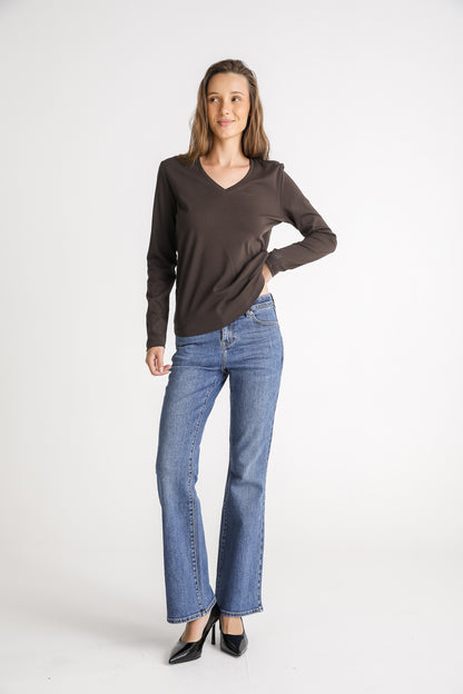 V Neck Cotton T Shirt