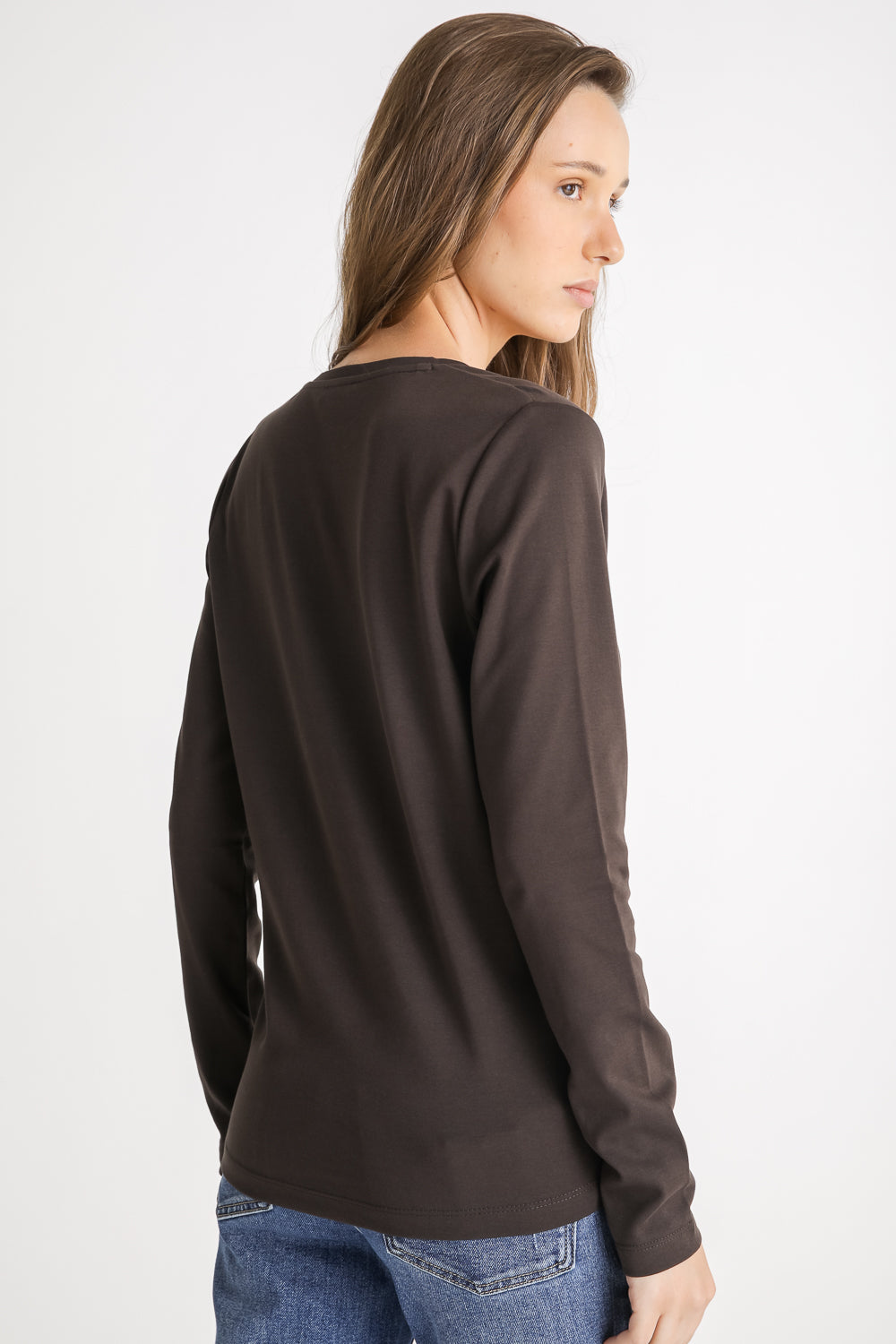 V Neck Cotton T Shirt