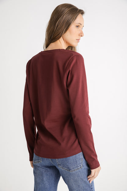 V Neck Cotton T Shirt