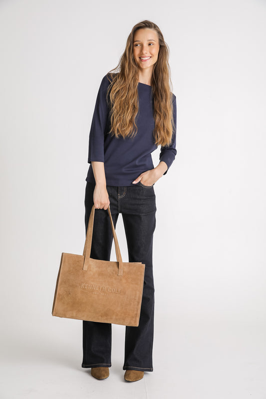 Boat Neck Cotton T Shirt