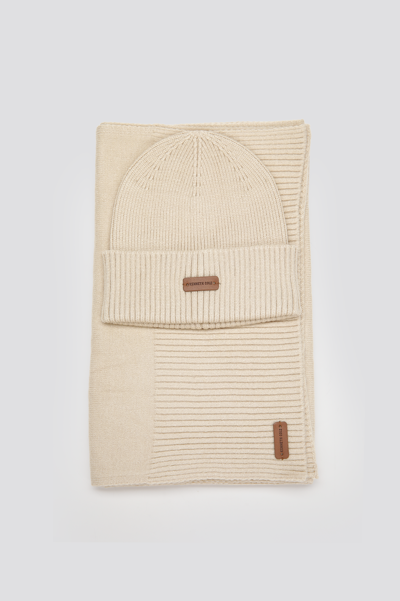 Knit Beanie And Scarf Set