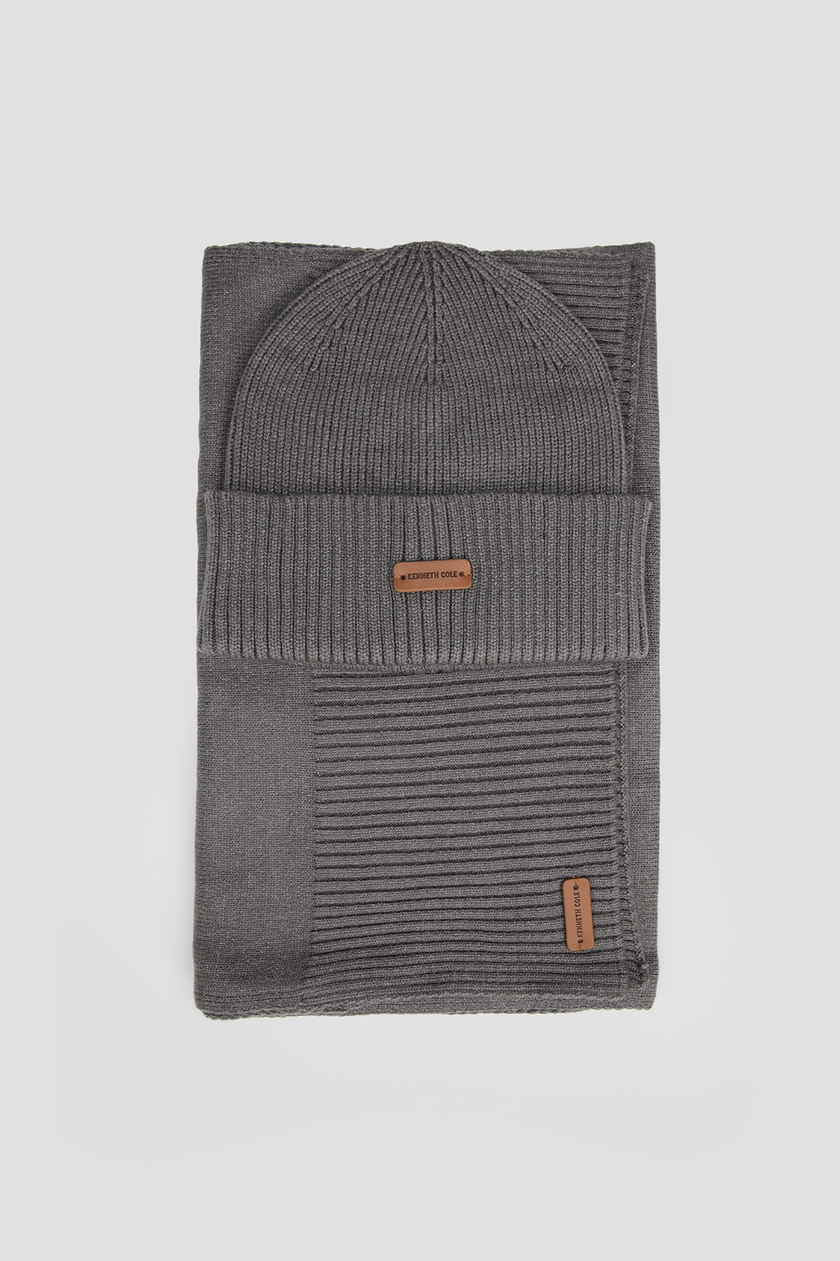 Knit Beanie And Scarf Set