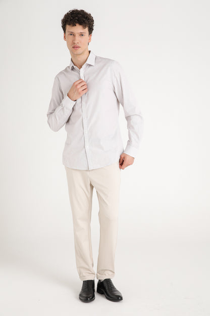 Checked Cotton Button Down Shirt