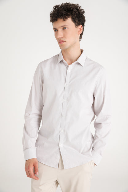 Checked Cotton Button Down Shirt