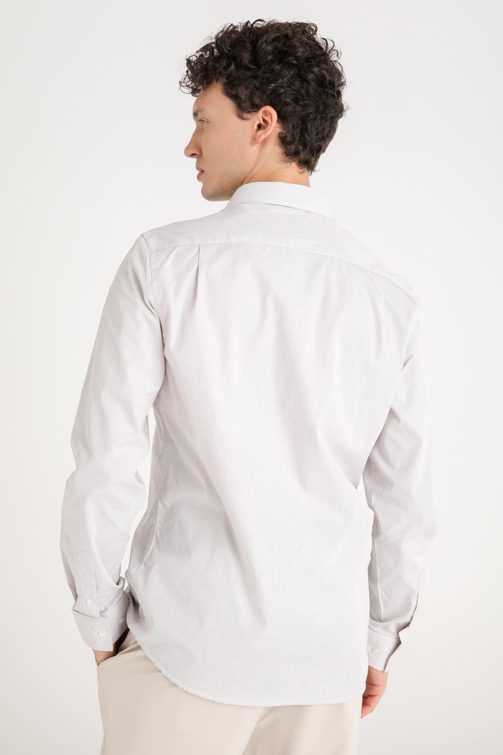 Checked Cotton Button Down Shirt