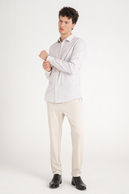 Checked Cotton Button Down Shirt