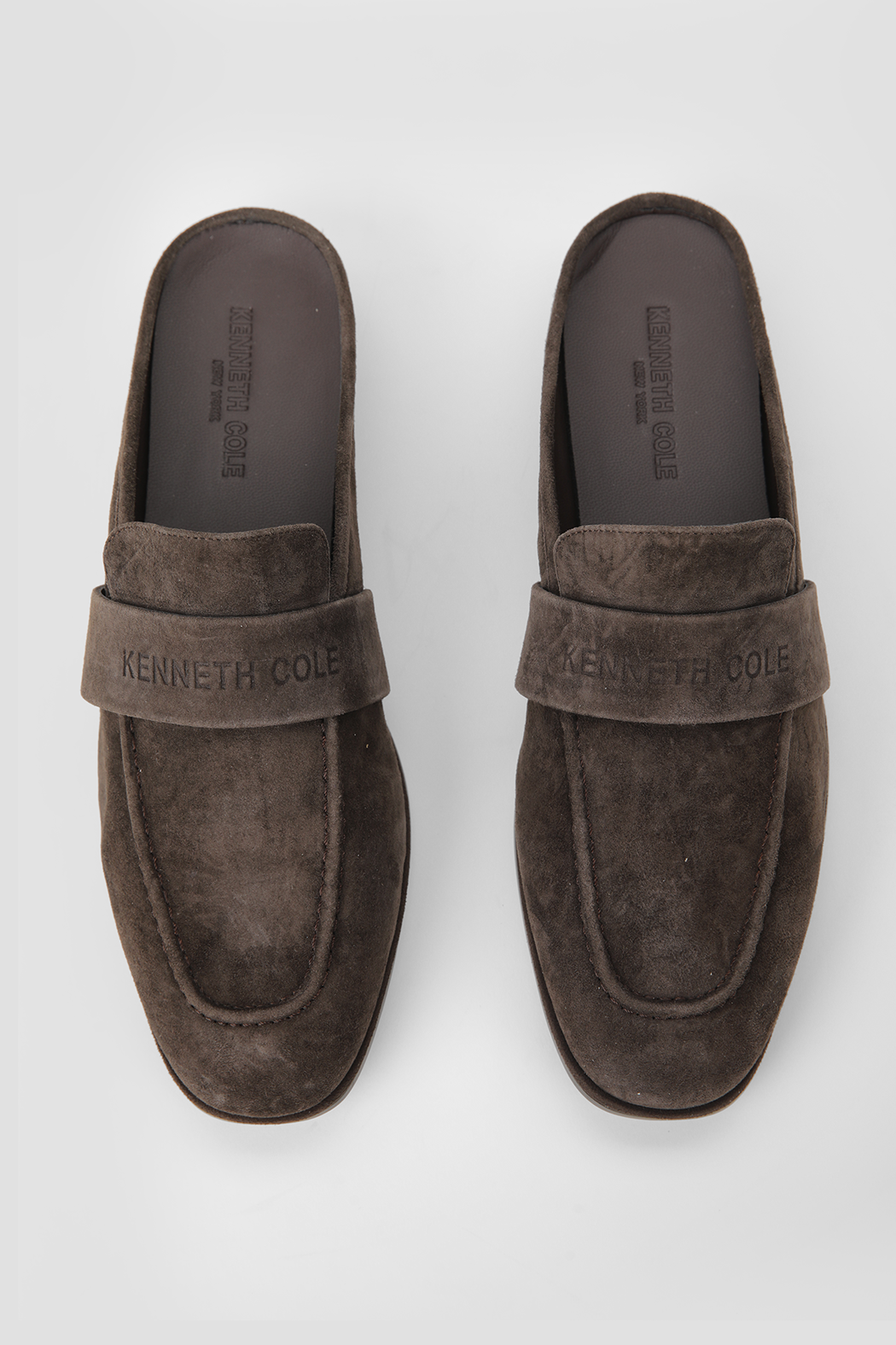 Suede Logo Mules