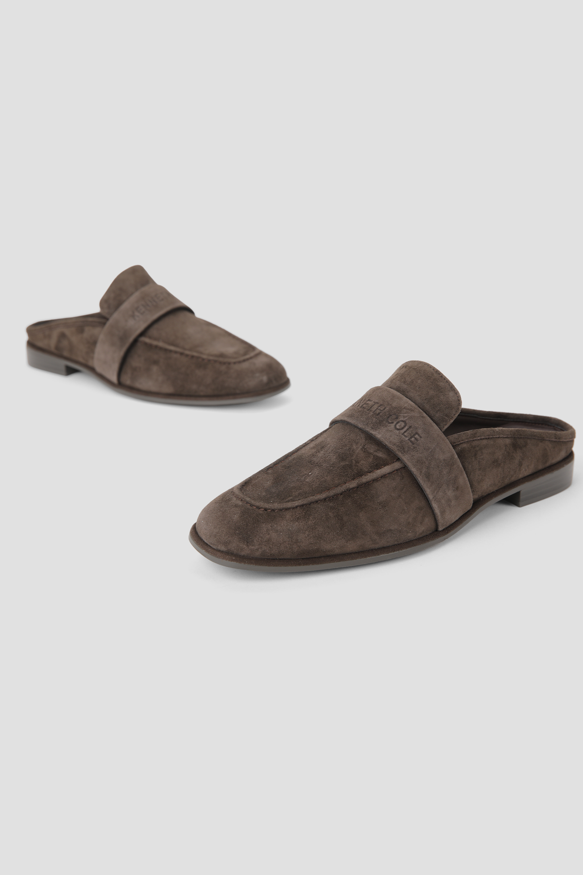 Suede Logo Mules