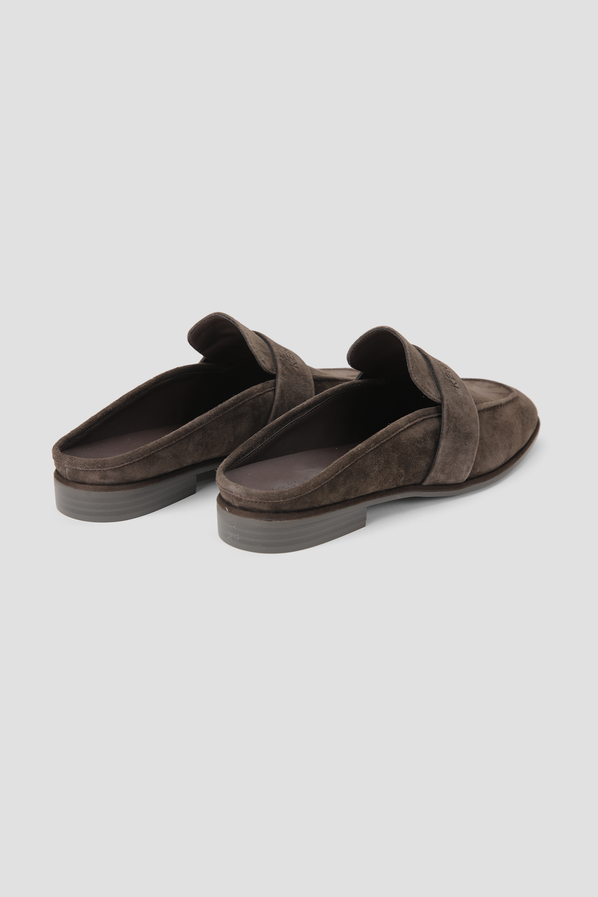 Suede Logo Mules