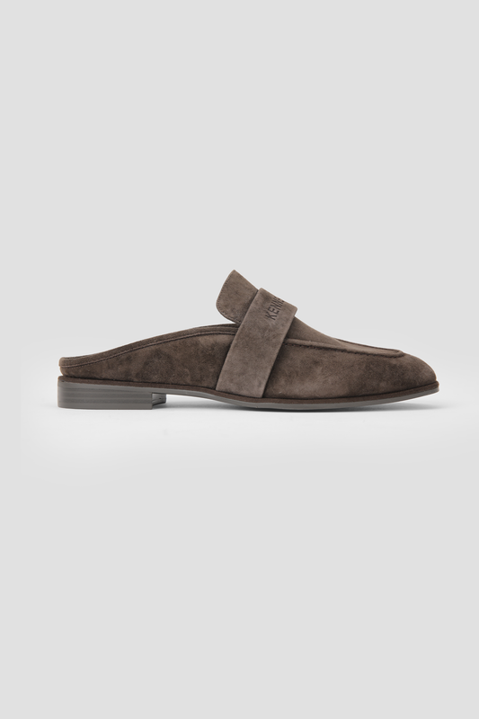 Suede Logo Mules