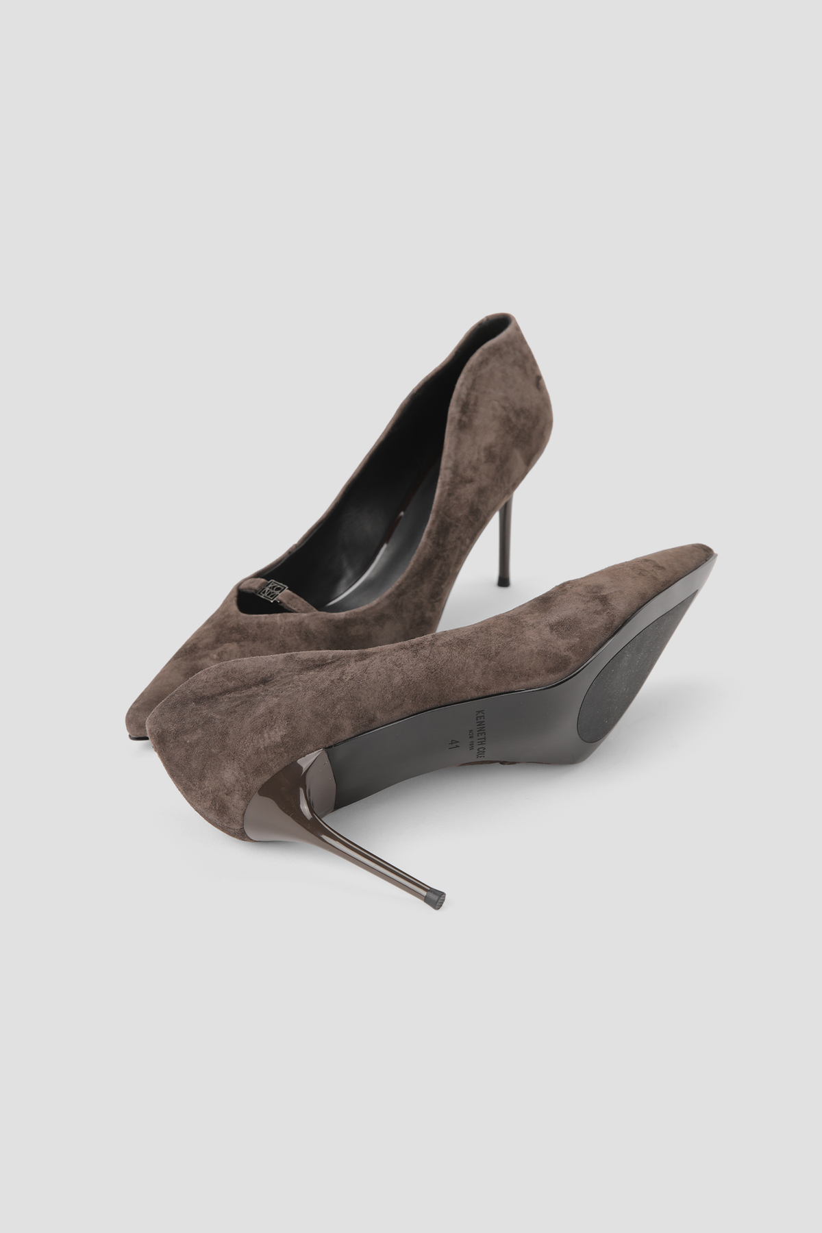 Suede Buckle Heels
