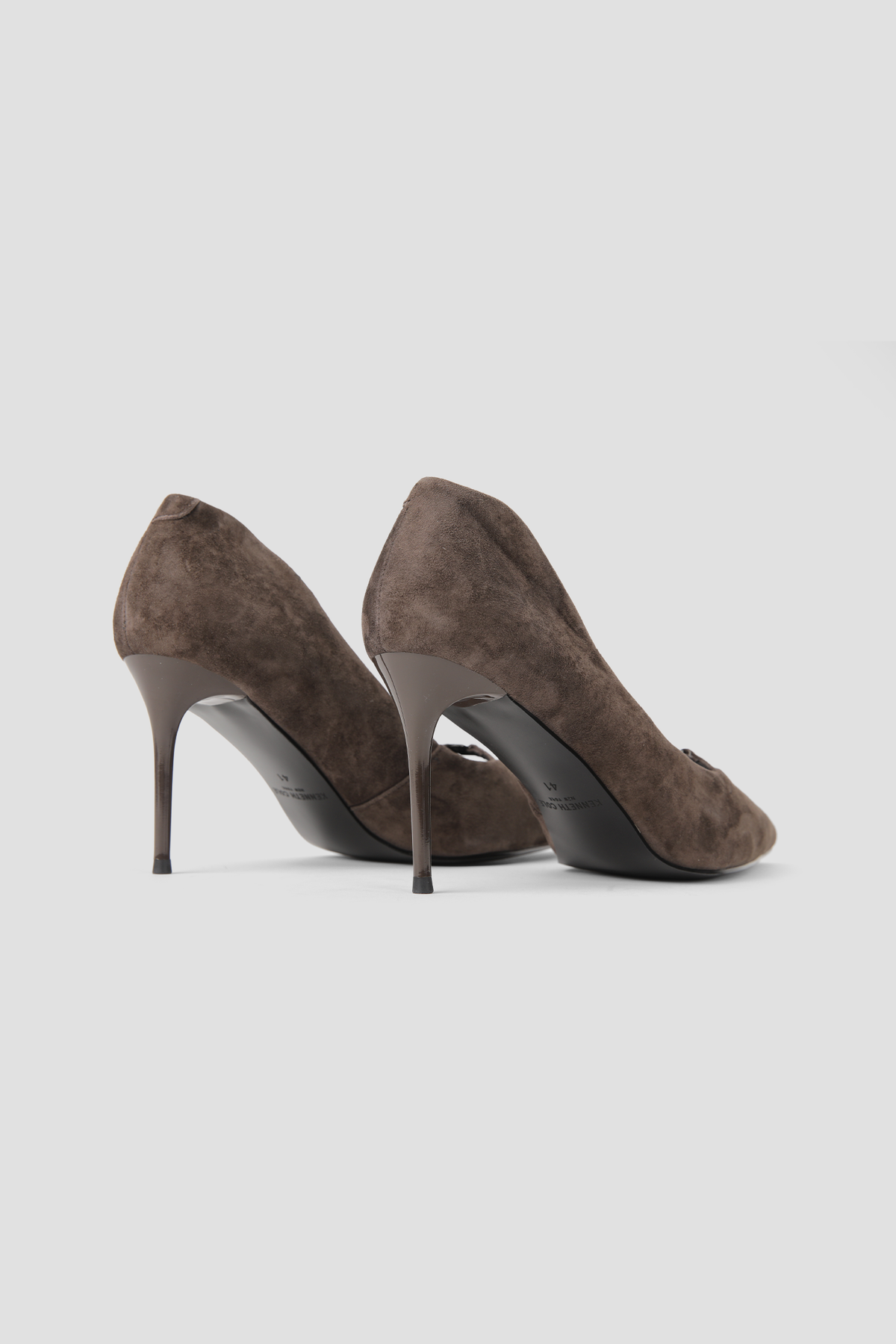 Suede Buckle Heels