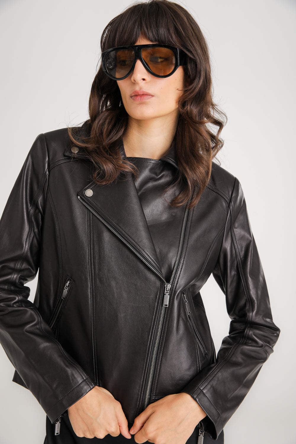 Leather Zip Jacket