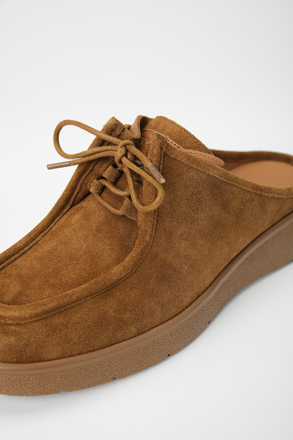 Suede Closed Toe Sandals