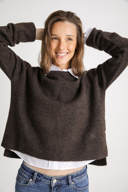 Cropped Knit Sweater