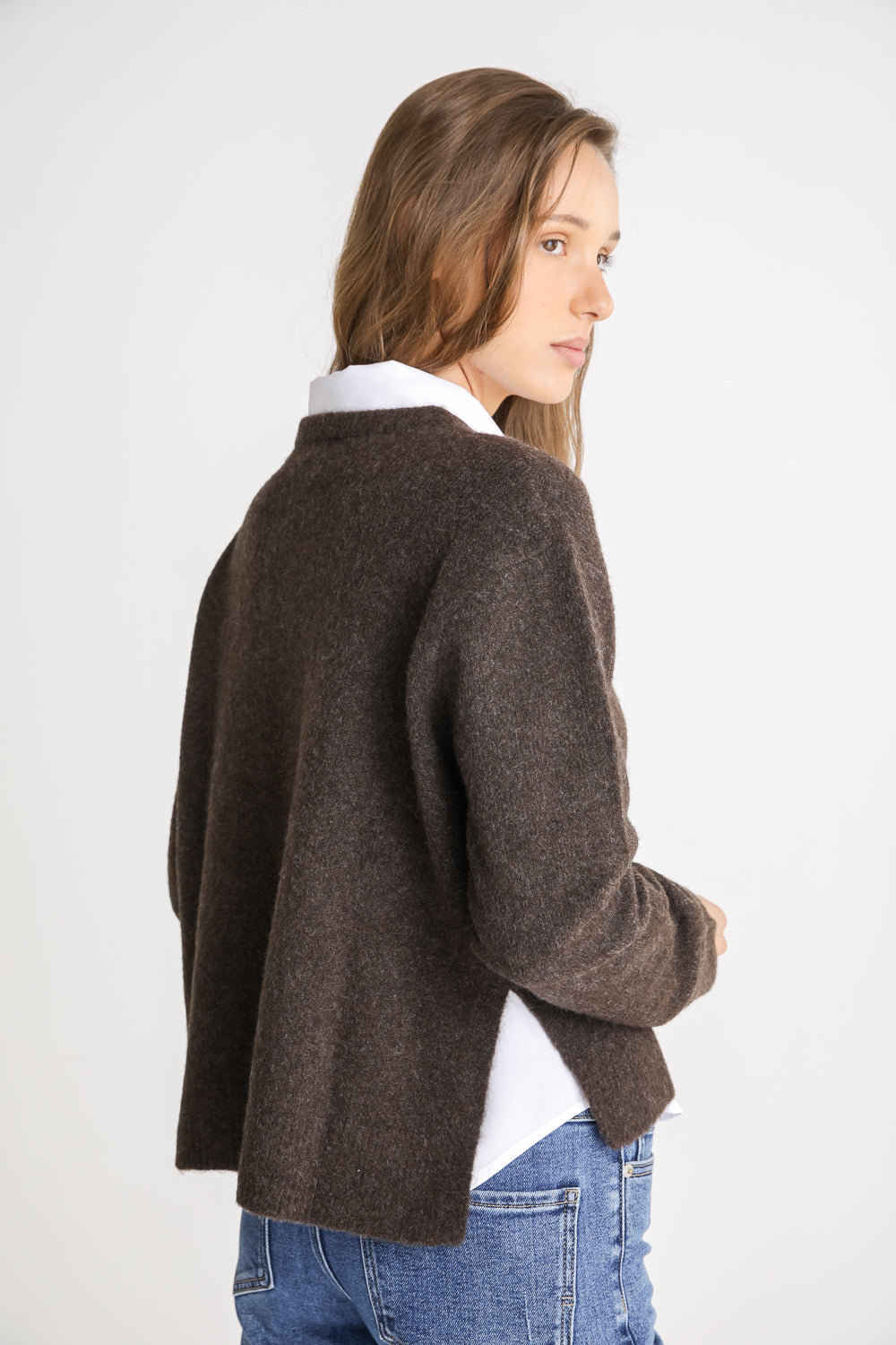 Cropped Knit Sweater