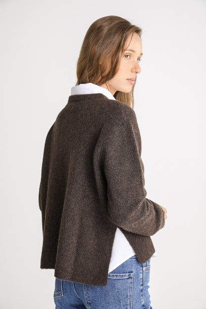 Cropped Knit Sweater