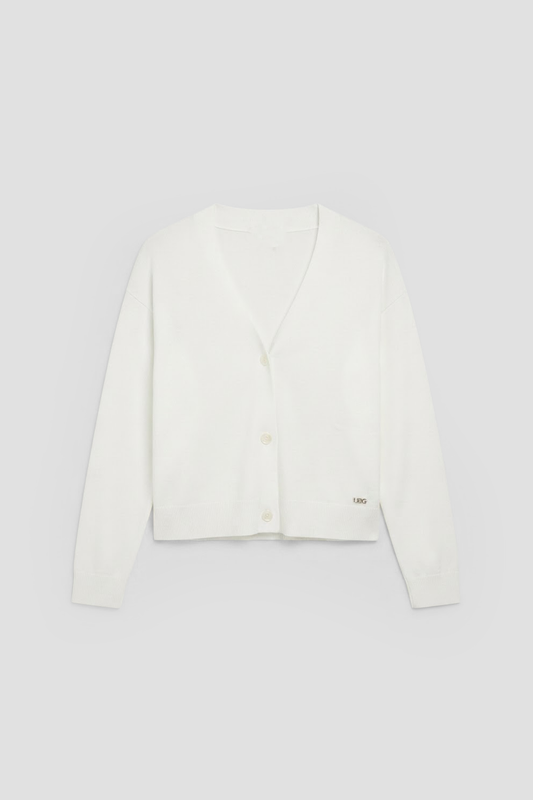 Cropped Knit Cardigan