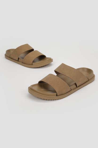 Double Strap Slide Sandals