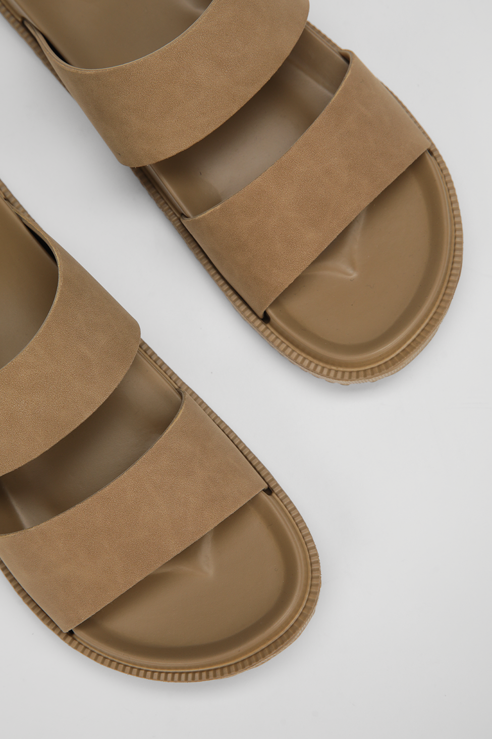 Double Strap Slide Sandals