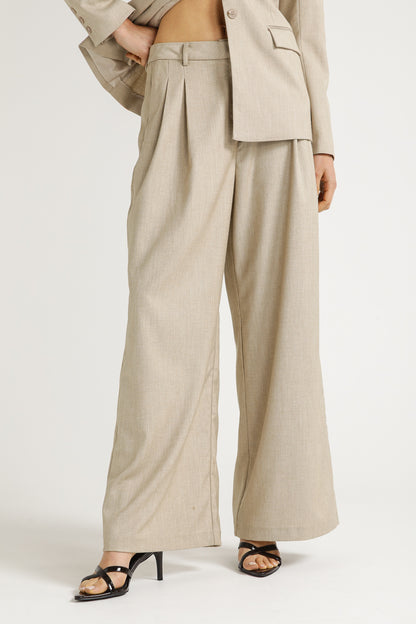 Wide Leg Tailored Trousers