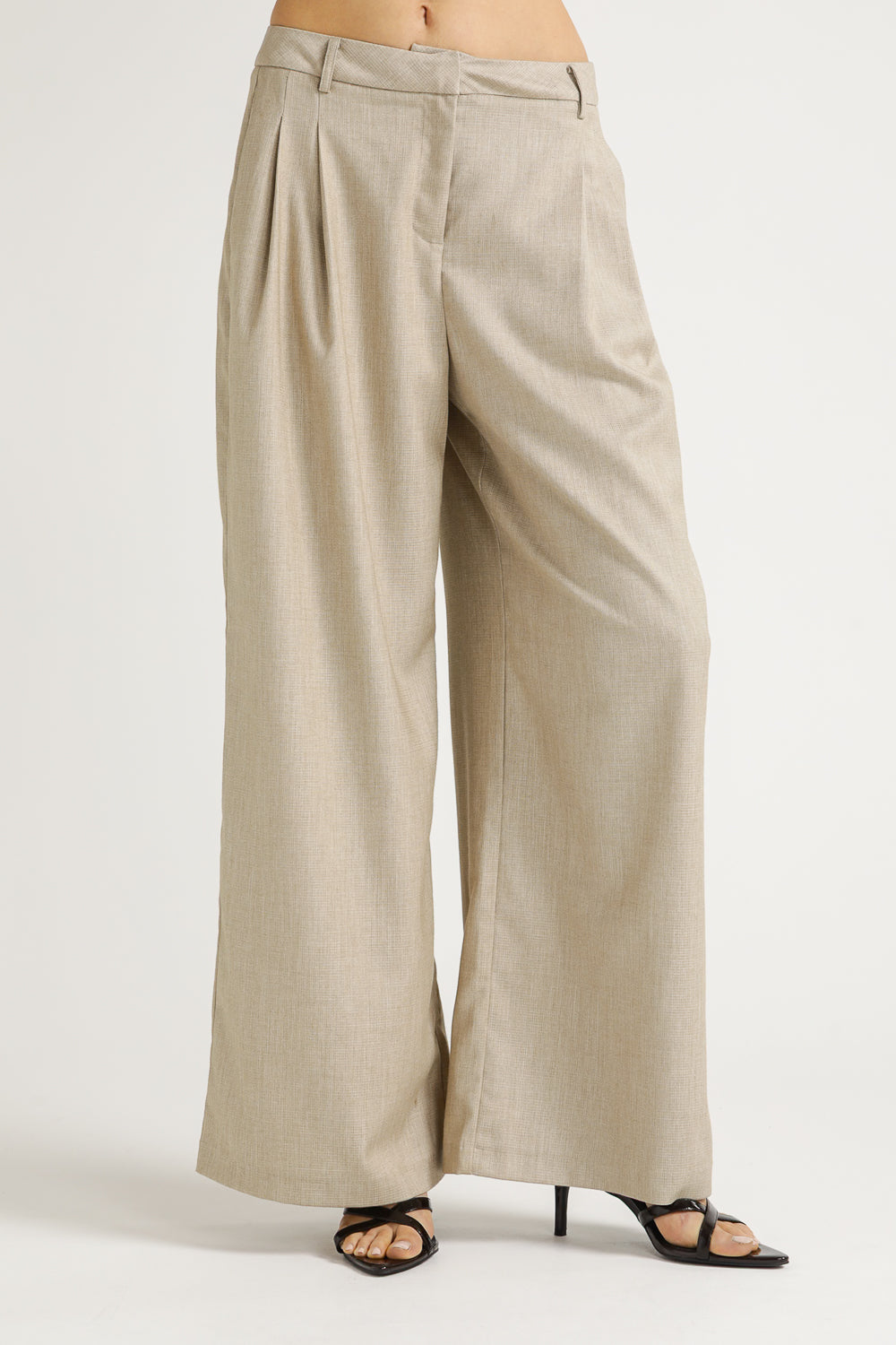 Wide Leg Tailored Trousers
