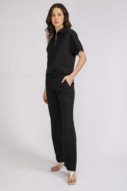 Straight Leg Tailored Trousers