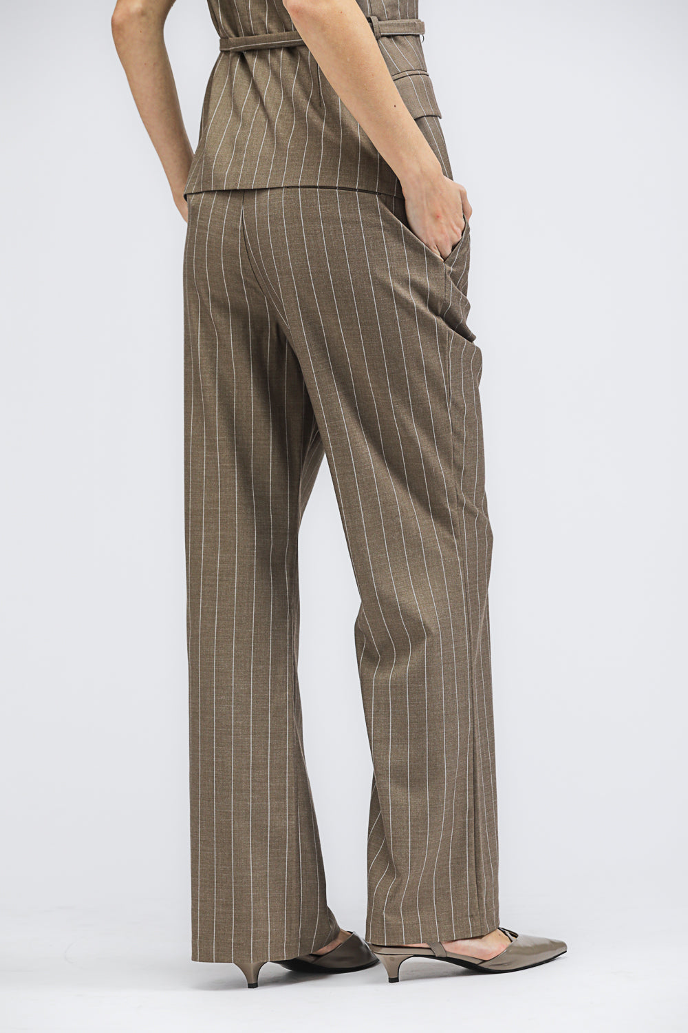 Striped Straight Leg Pants