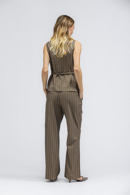 Striped Straight Leg Pants