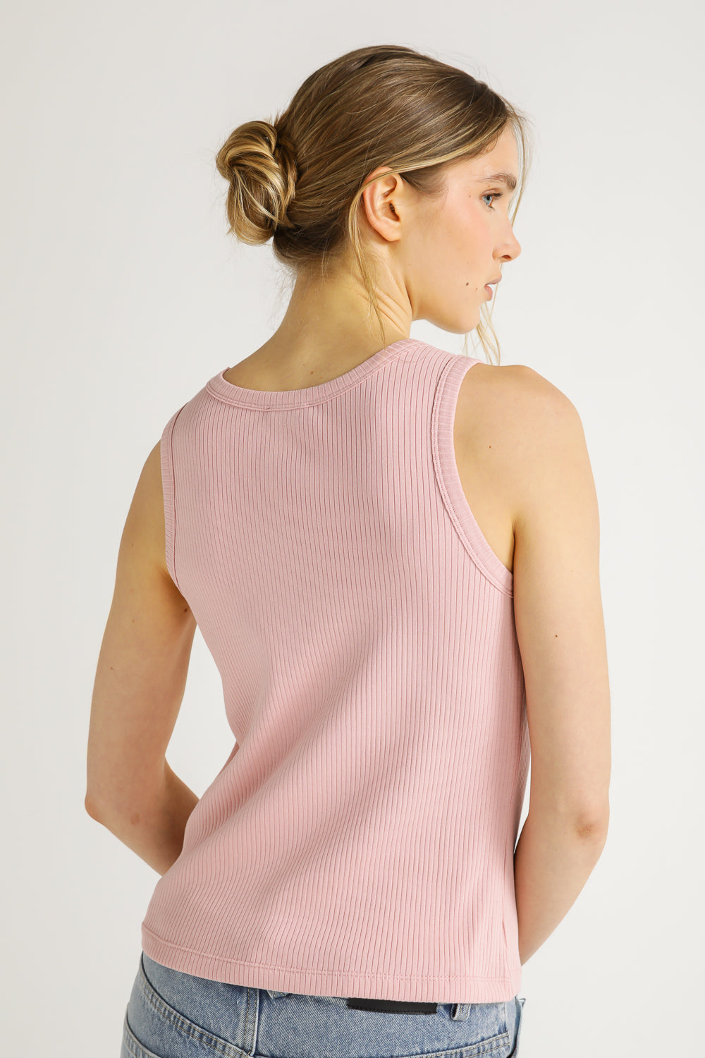 Embroidered Logo Rib Tank