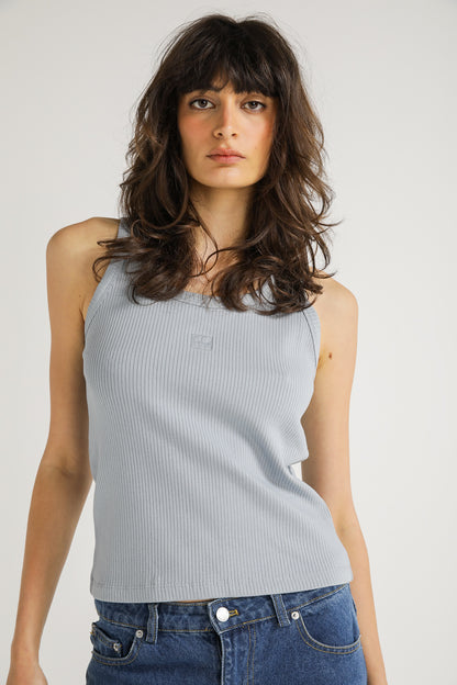 Embroidered Logo Rib Tank