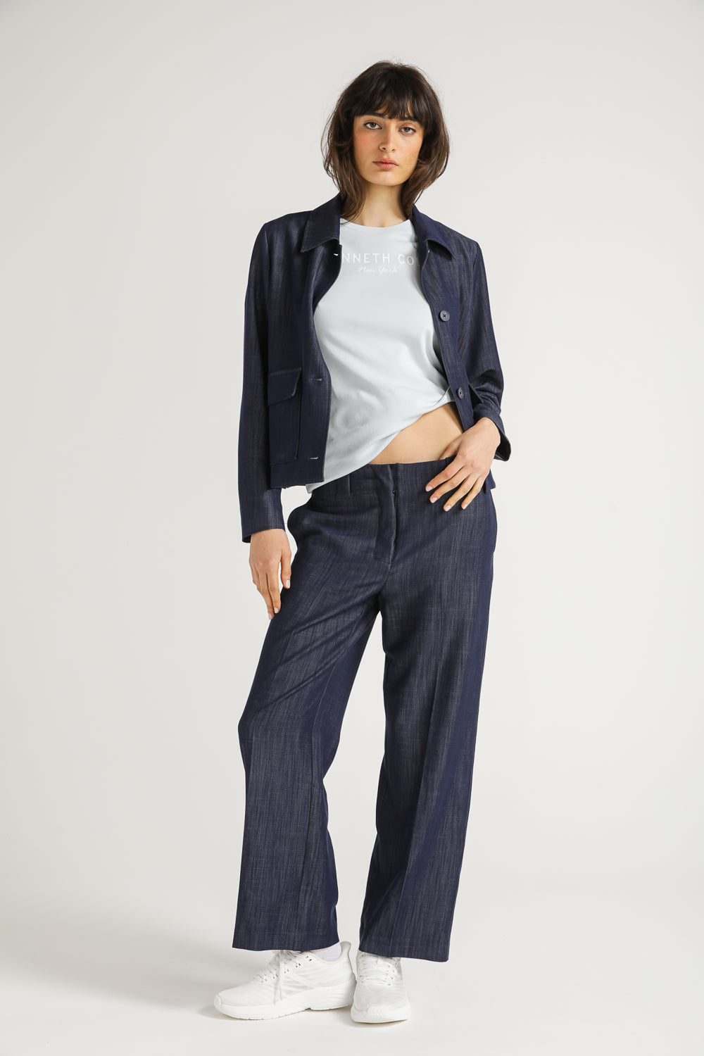 Pants in Denim Blend