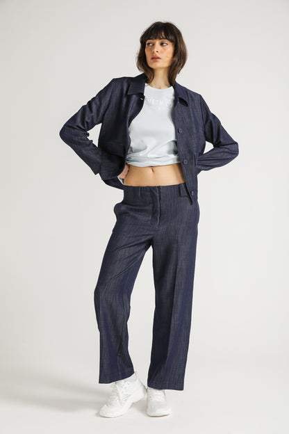 Pants in Denim Blend
