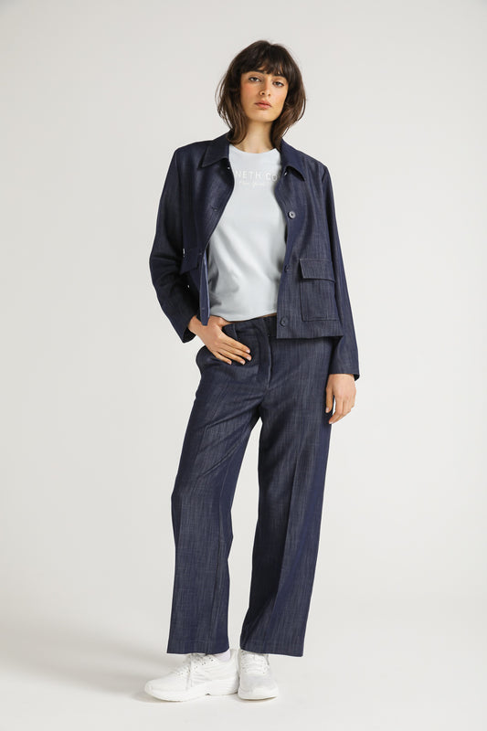 Pants in Denim Blend