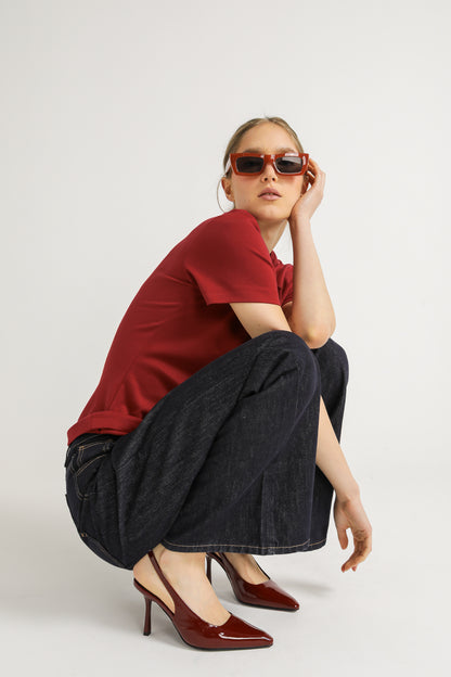 Fitted Graphic Cotton T Shirt