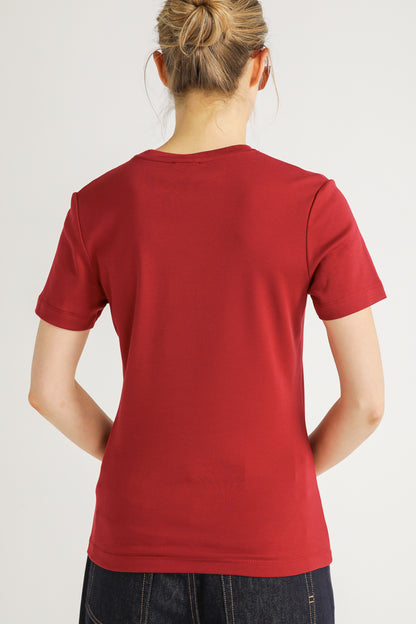 Fitted Graphic Cotton T Shirt