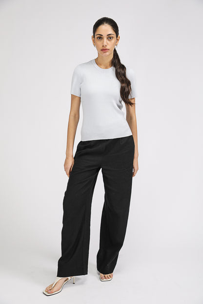 Rib Knit T Shirt