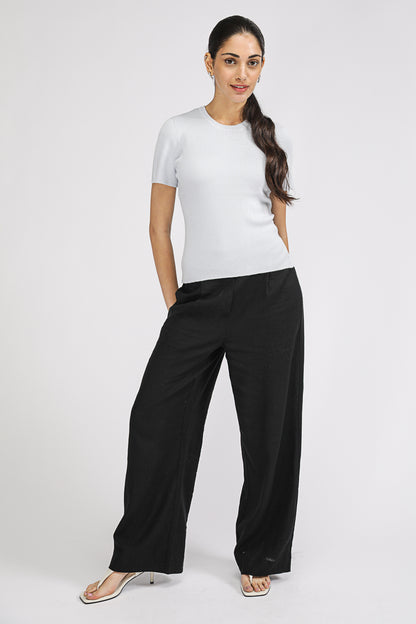 Rib Knit T Shirt