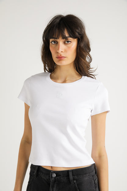 Cropped Fitted T Shirt