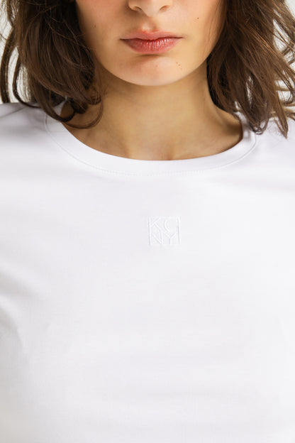 Cropped Fitted T Shirt