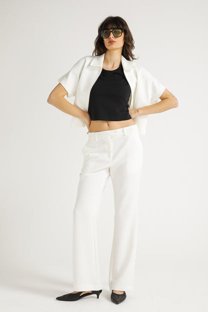 Cropped Fitted T Shirt