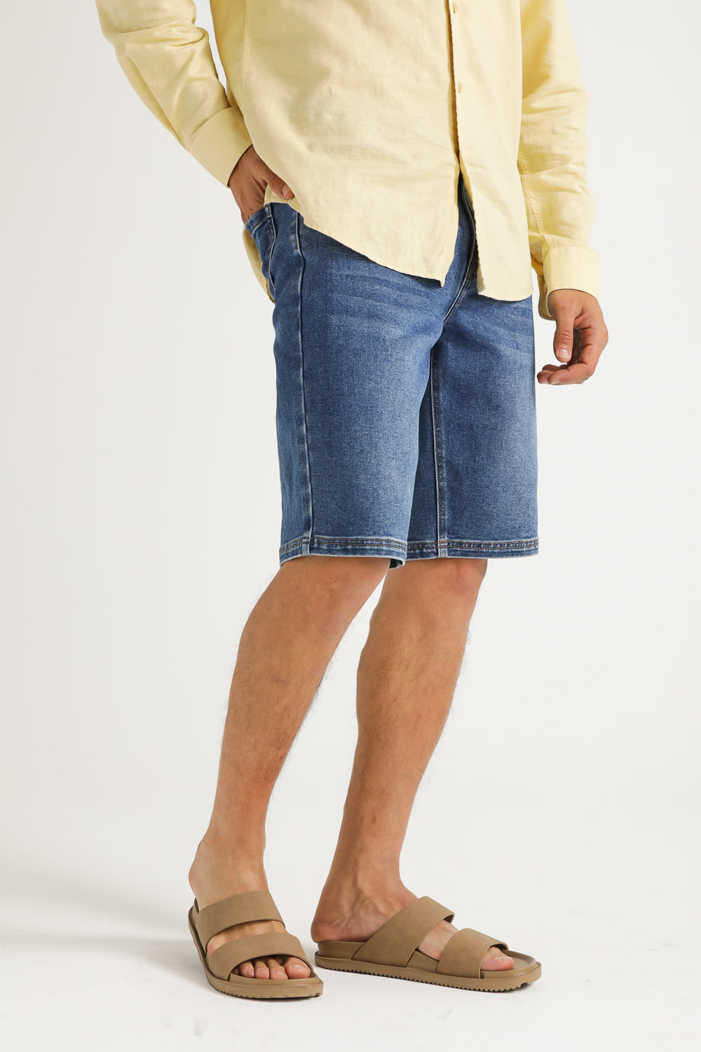 Denim Bermuda Shorts